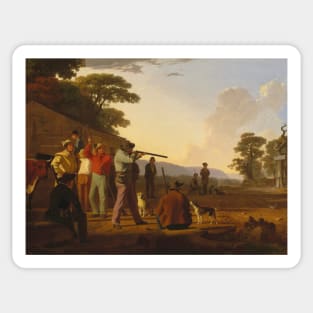 Shooting for the Beef by George Caleb Bingham Sticker